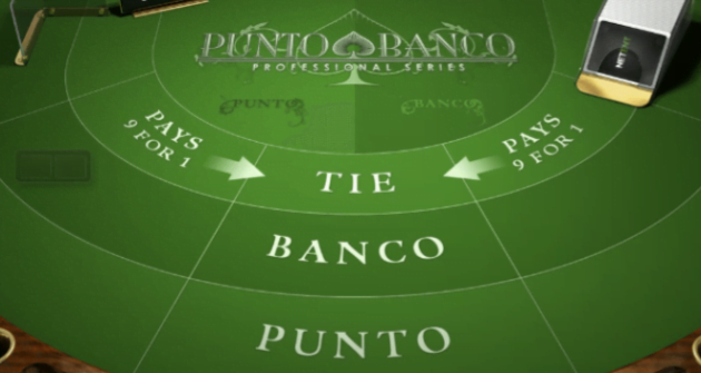 Baccarat-tableau Punto Banco