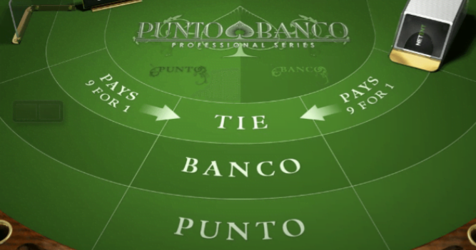 Baccarat-tableau Punto Banco