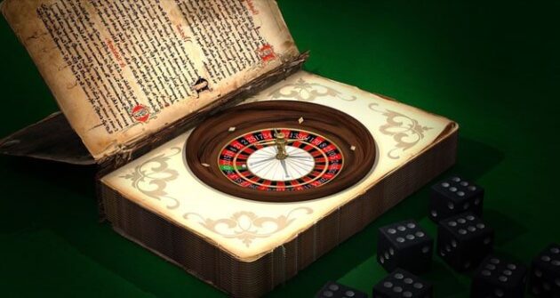 un livre avec une roulette à l'intérieur