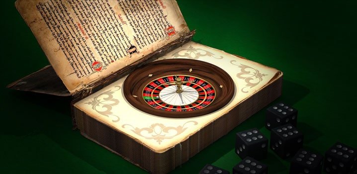 un livre avec une roulette à l'intérieur