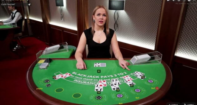 Evolution Blackjack en Direct